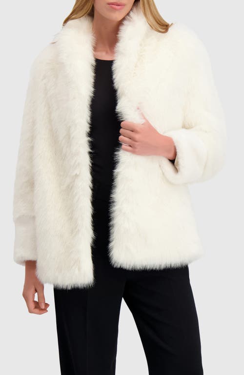 Lyla Grant Fur-free Fox And Mink (faux Fur) Jacket In White
