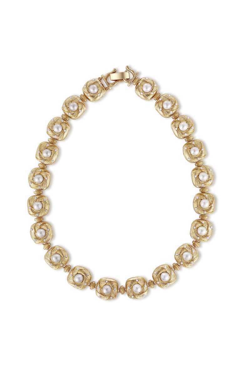 Canary Necklace, Main, color, Gold & White