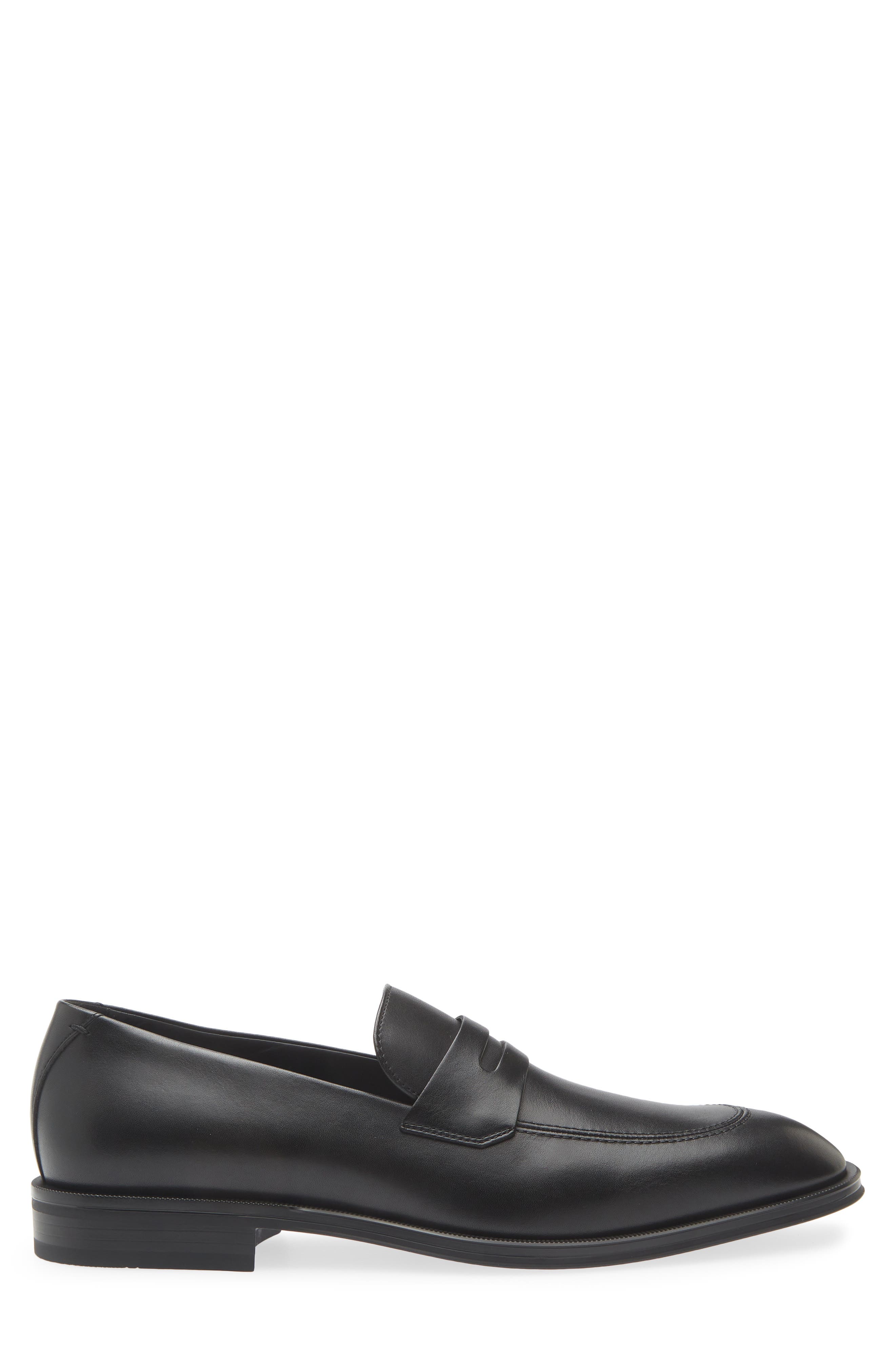 Teylor Penny Loafer, Alternate, color, BLACK