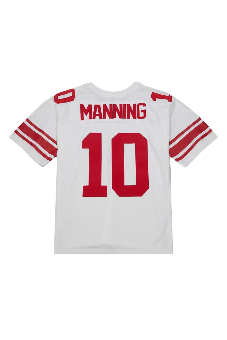 Men's Mitchell & Ness Eli Manning White New York Giants Legacy Replica Jersey, Alternate, color, White