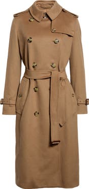 Burberry Kensington Cashmere Trench Coat