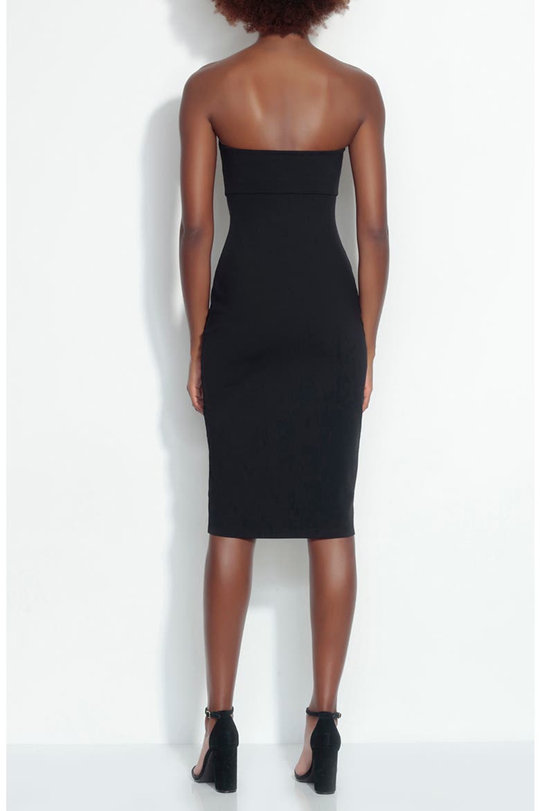 Strapless Dress, Alternate, color, BLACK