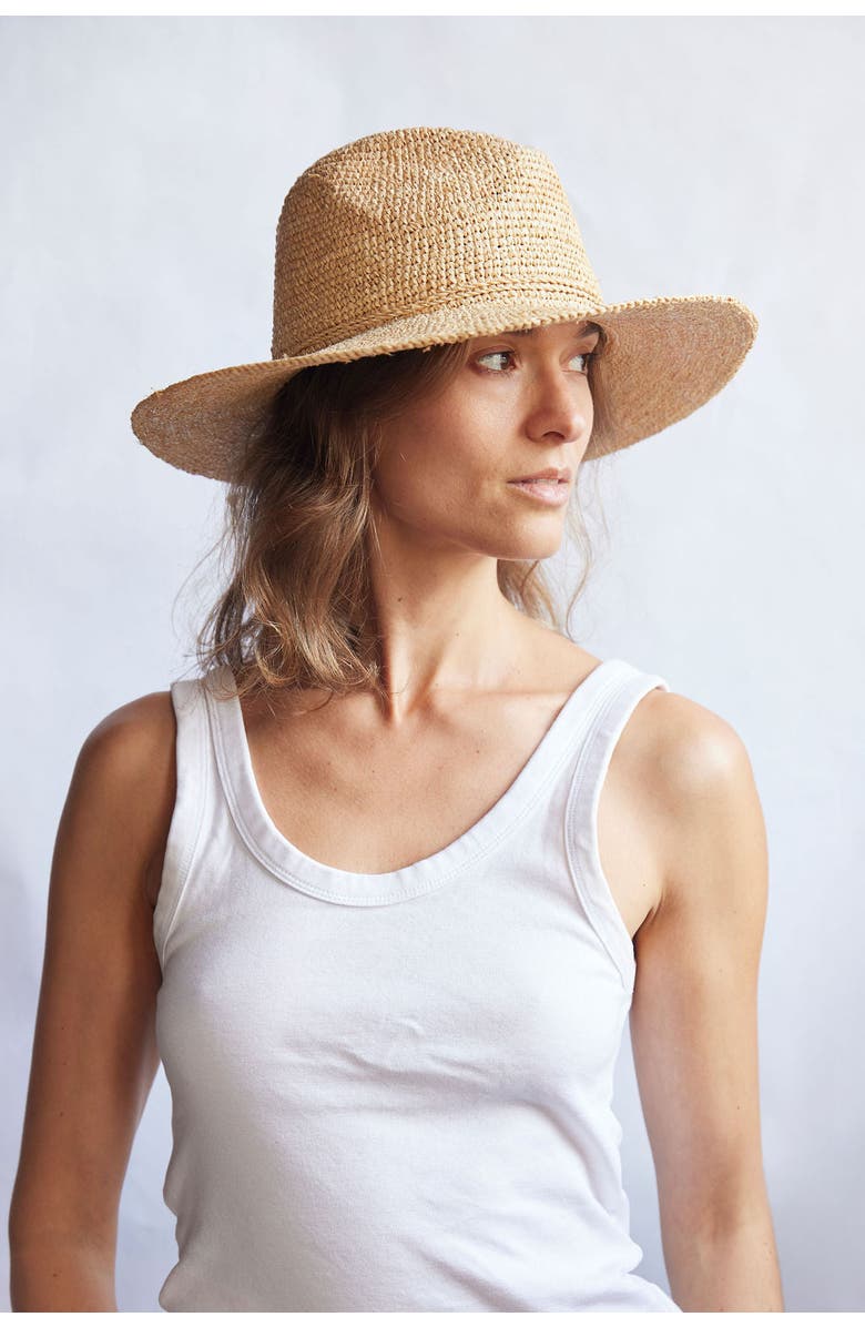 Hat Attack Amelia Fedora, Alternate, color, Natural