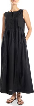 MAX STUDIO Sleeveless Button Front Maxi Dress