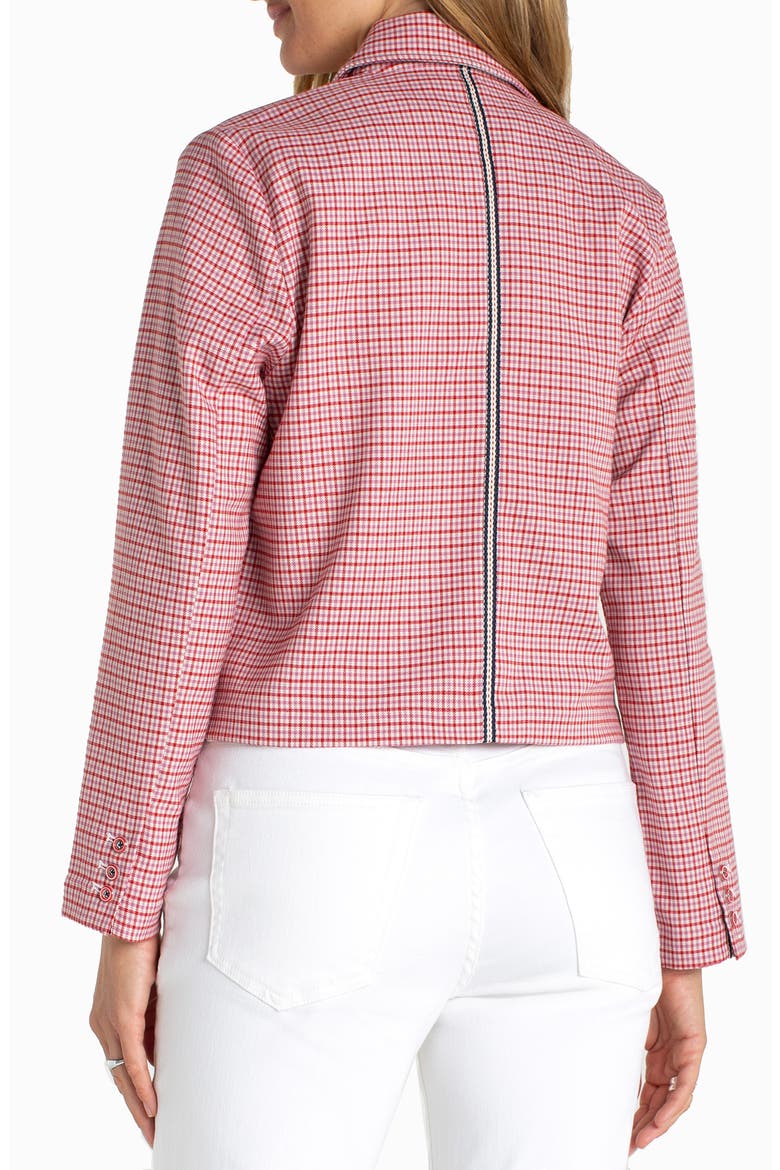 Tattersall Plaid Jacket, Alternate, color, CHERRY RED TATT PLAID