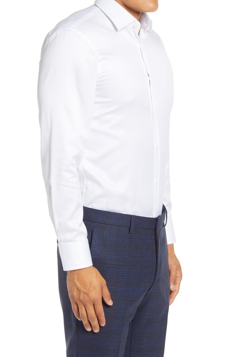 BOSS Marley Slim Fit Easy Iron Solid Dress Shirt, Alternate, color,