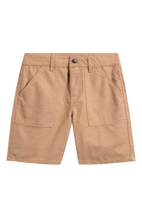 Kids' Hyped Cotton Canvas Shorts (Big Kid)