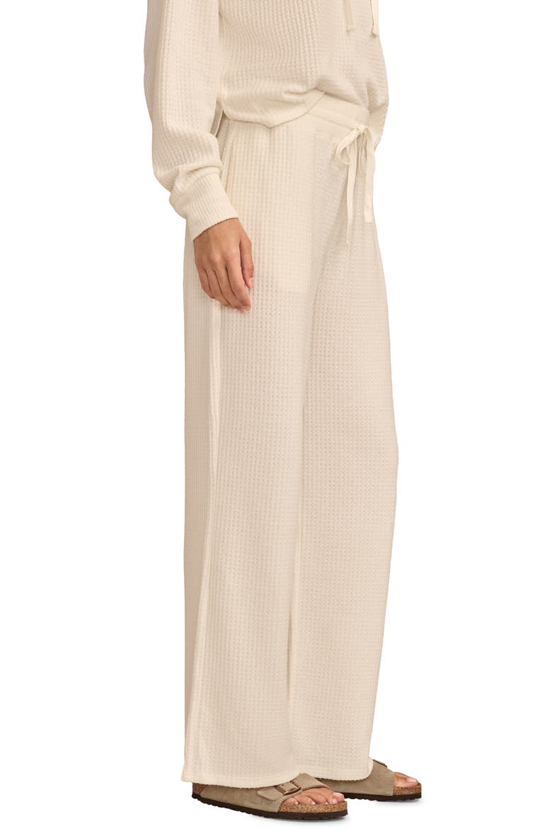 Cloud Waffle Wide Leg Pants, Alternate, color, WHISPER WHITE