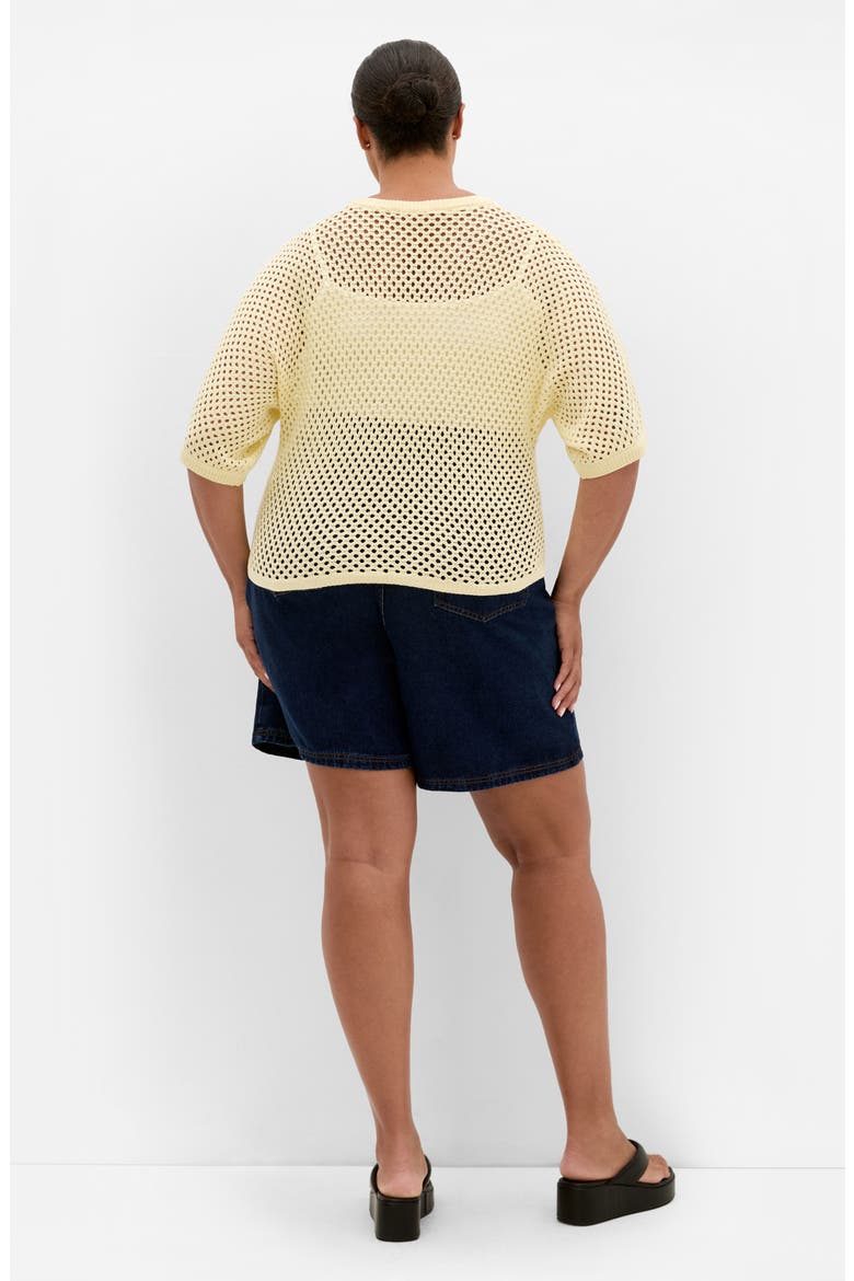 Open Stitch Sweater, Alternate, color, LEMON ZEST