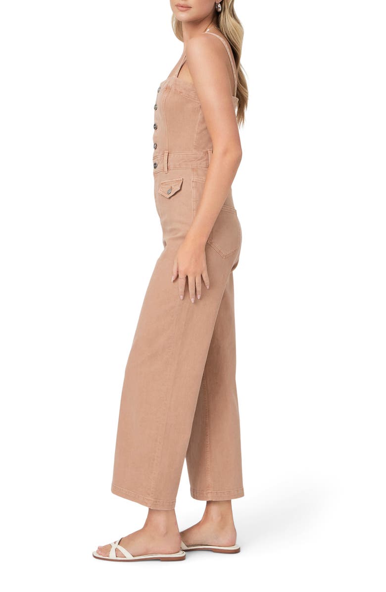 PAIGE Anessa Sleeveless Crop Wide Leg Denim Jumpsuit, Alternate, color, 