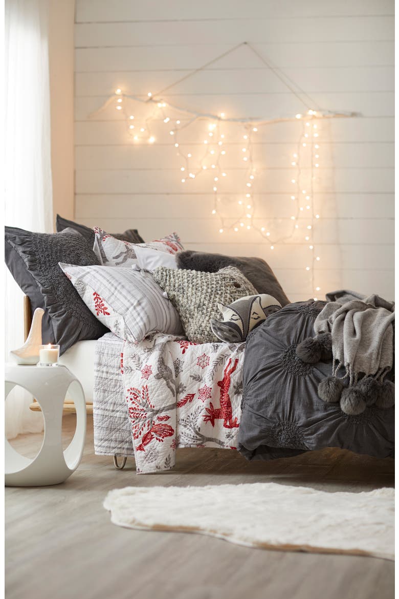 Faux Fur Throw, Main, color, GREY GRIFFIN