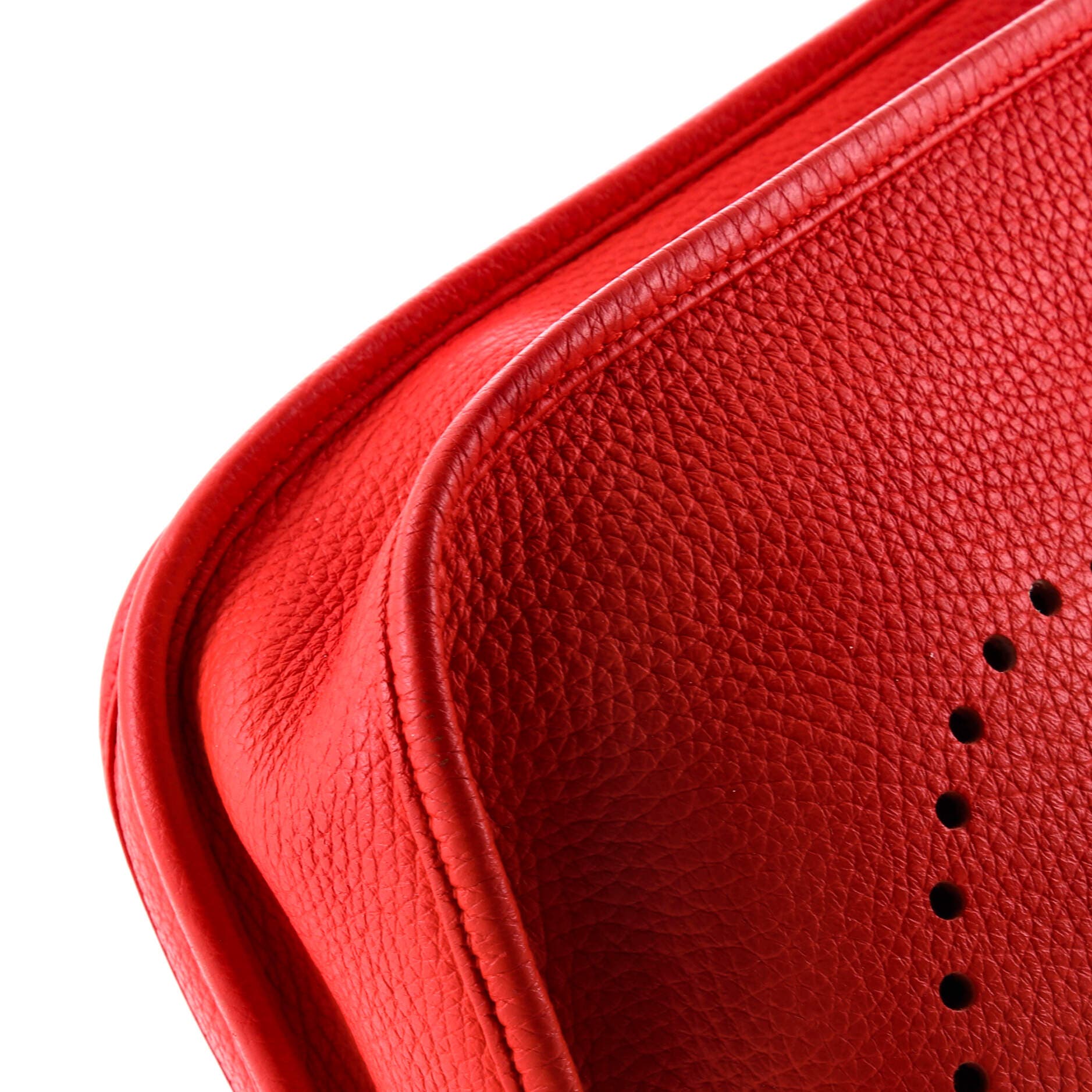 Pre-Owned Hermes Evelyne Bag Gen III Clemence PM, Alternate, color, Rouge De Coeur