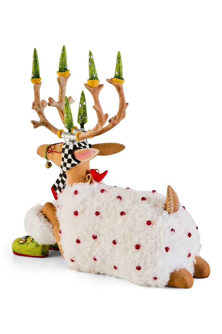 Patience Brewster Dash Away Reindeer Christmas Decoration, Alternate, color, WHITE