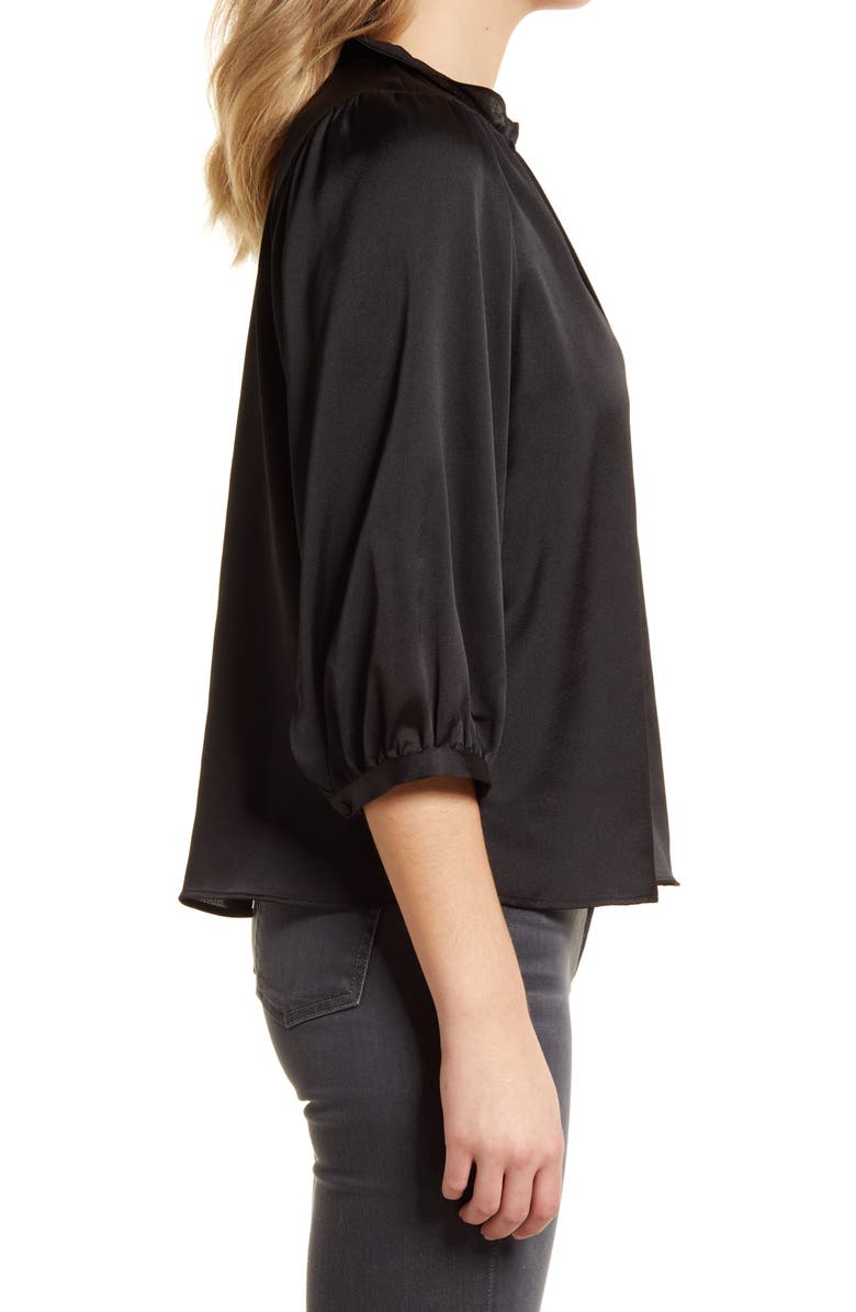 Vince Camuto Split Neck Blouse, Alternate, color, 