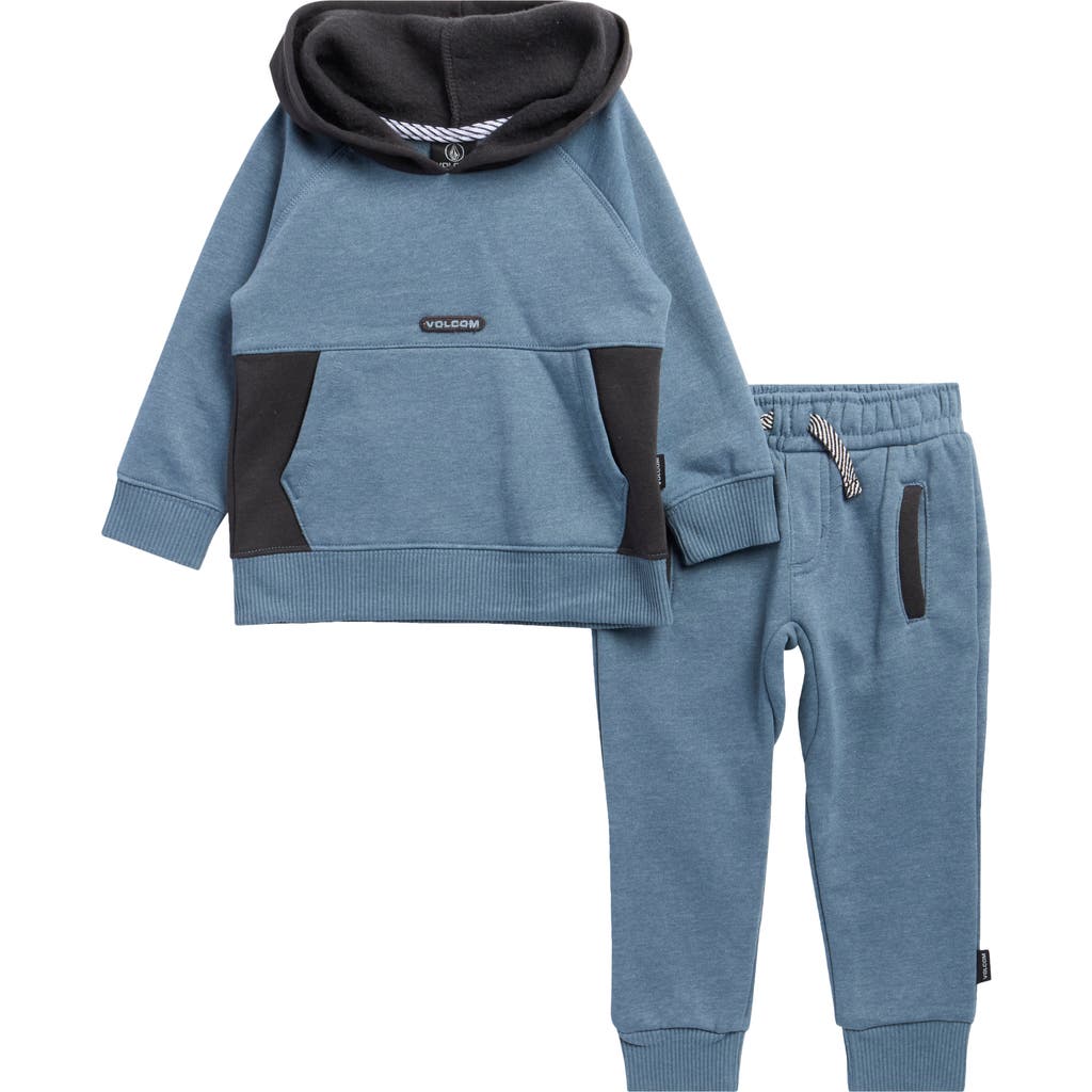 Volcom Fleece Hoodie & Joggers Set In Blue