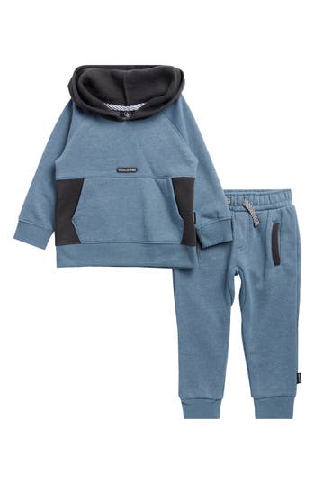 Volcom Fleece Hoodie & Joggers Set In Blue
