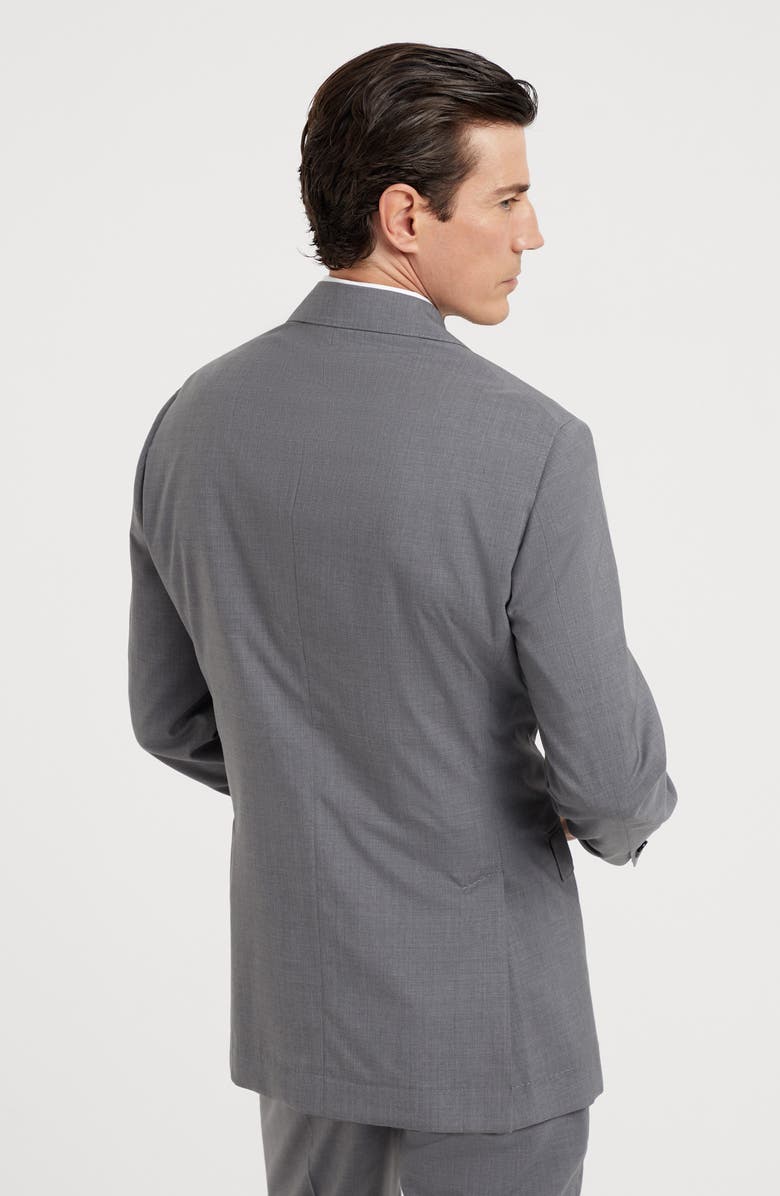 Brunello Cucinelli Wool and silk blazer, Alternate, color, 