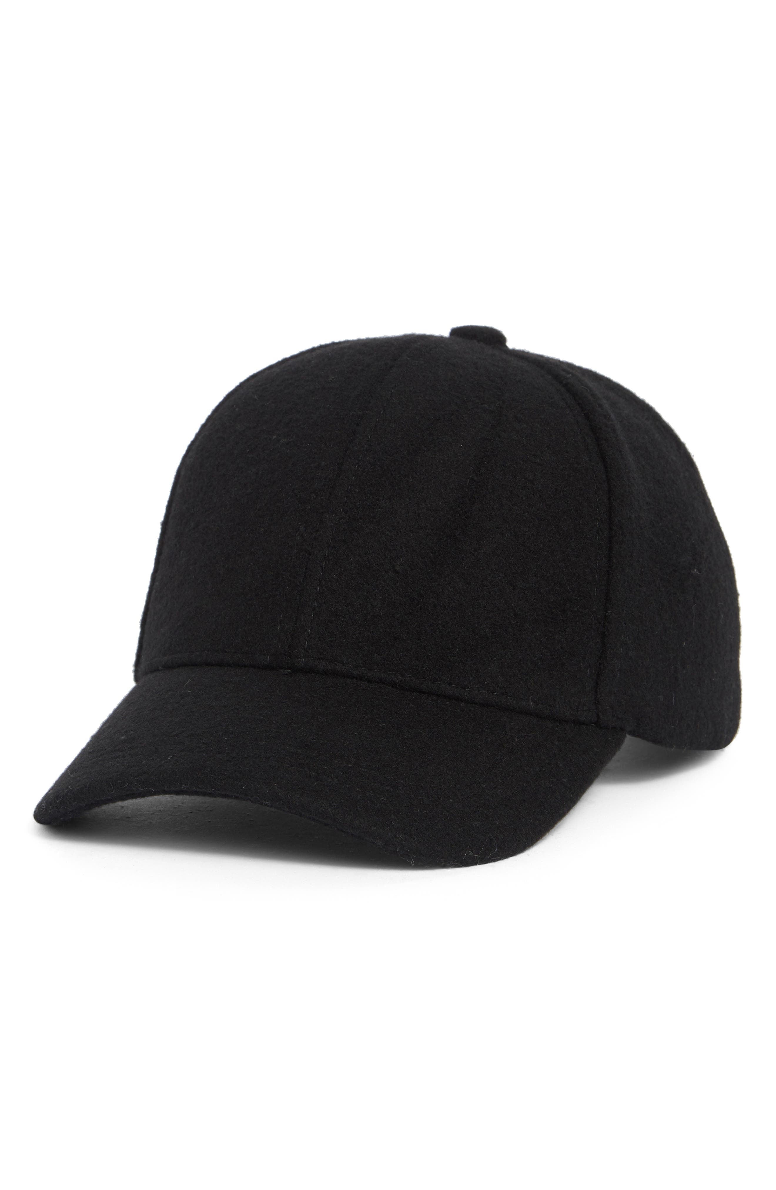 Textured Wool Baseball Cap