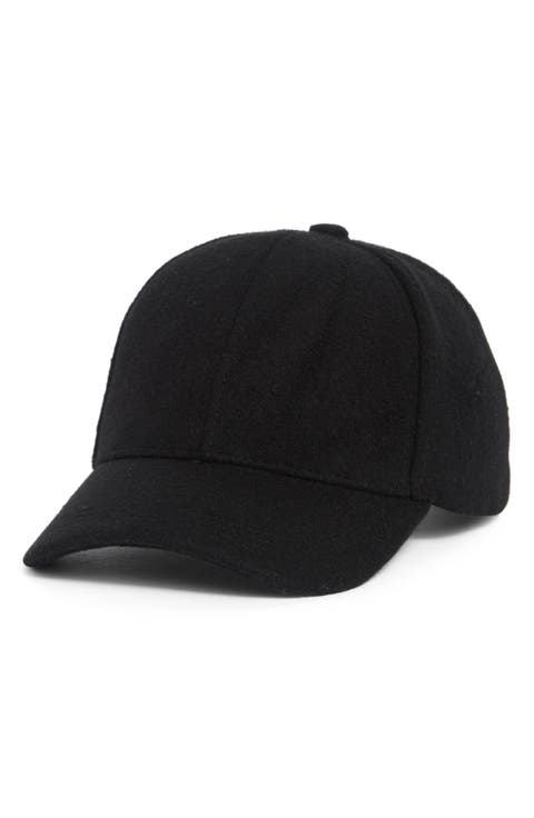 Textured Wool Baseball Cap