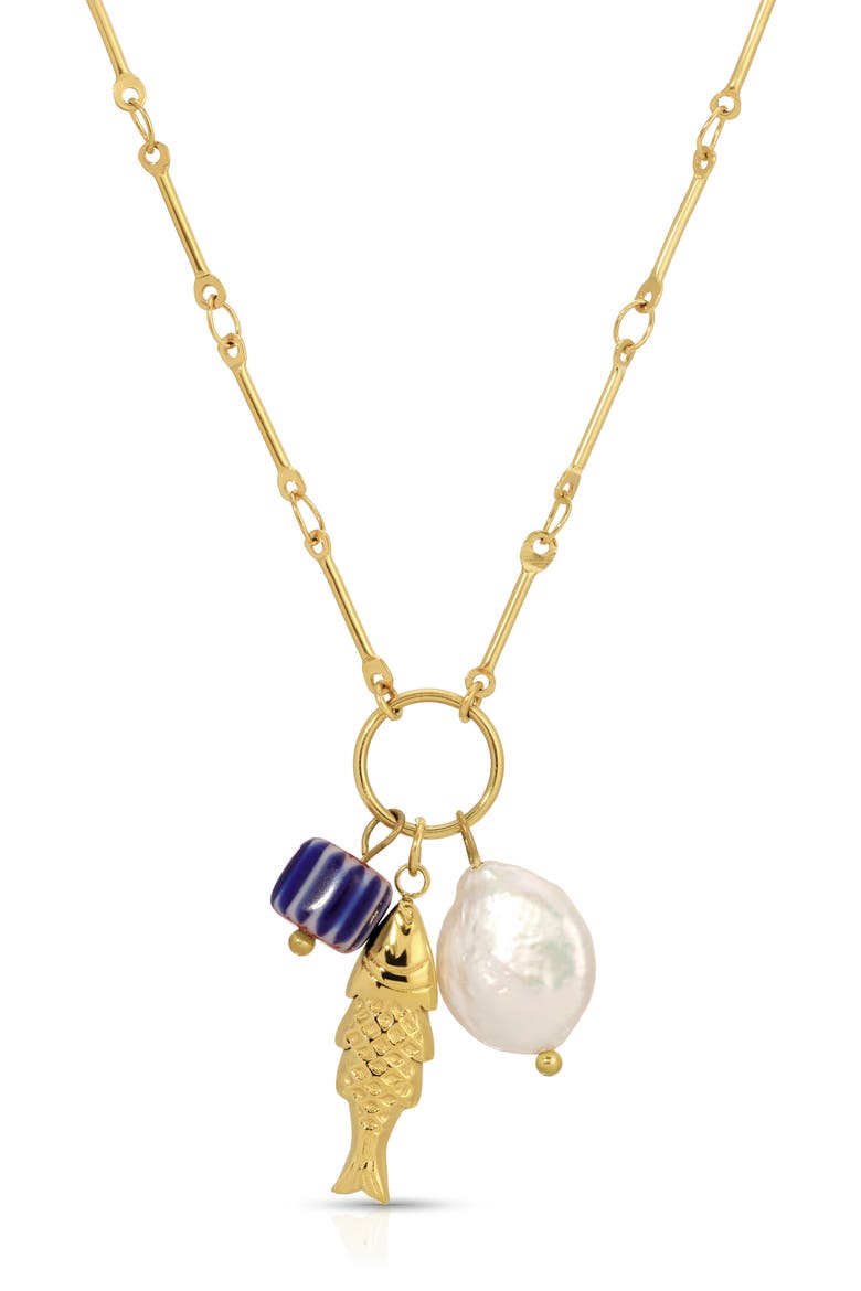 Naxos Pendant Necklace, Main, color, GOLD