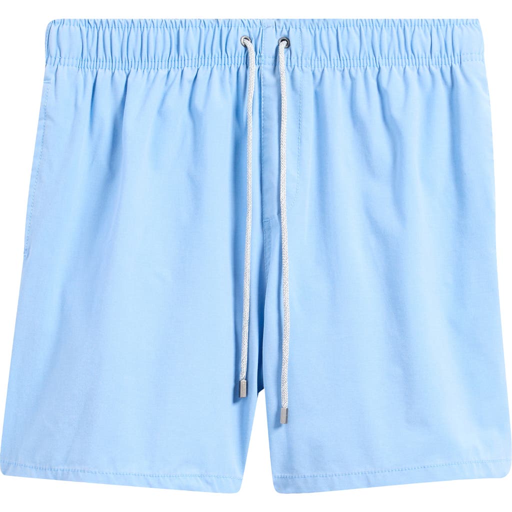 Shop Vintage Summer Washed Swim Trunks In Blue