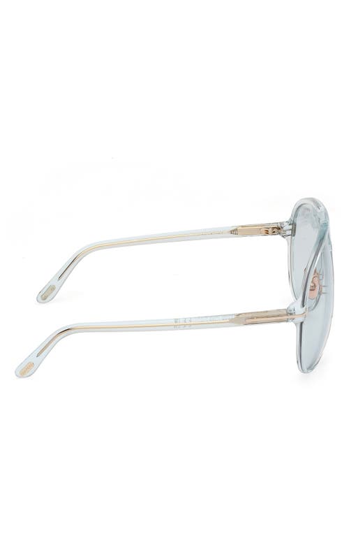 Tom Ford Bertrand 64mm Gradient Oversize Pilot Sunglasses In Blue