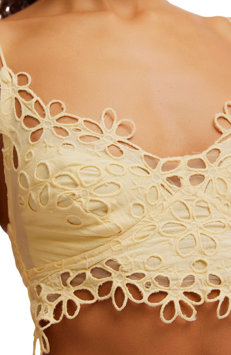 Free People Intimately FP Asteria Lace Bralette, Alternate, color, Yellow