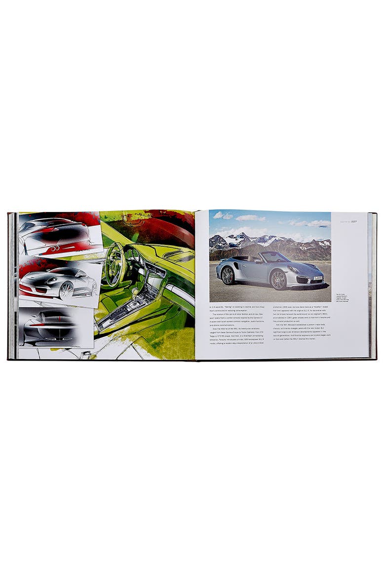 Porsche 70 Years There Is No Substitute Leather Coffee Table Book, Alternate, color, Beige