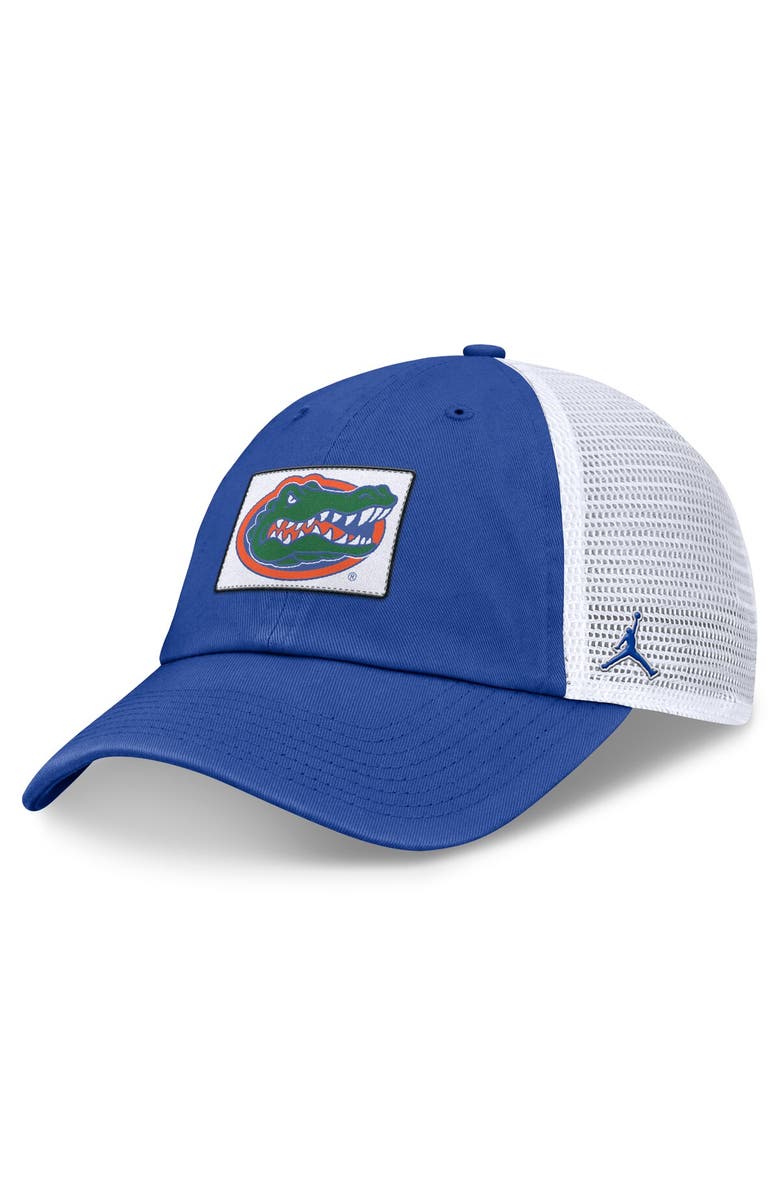 Jordan Brand Men's Jordan Brand Royal/White Florida Gators Primetime Club Trucker Adjustable Hat, Main, color, Royal