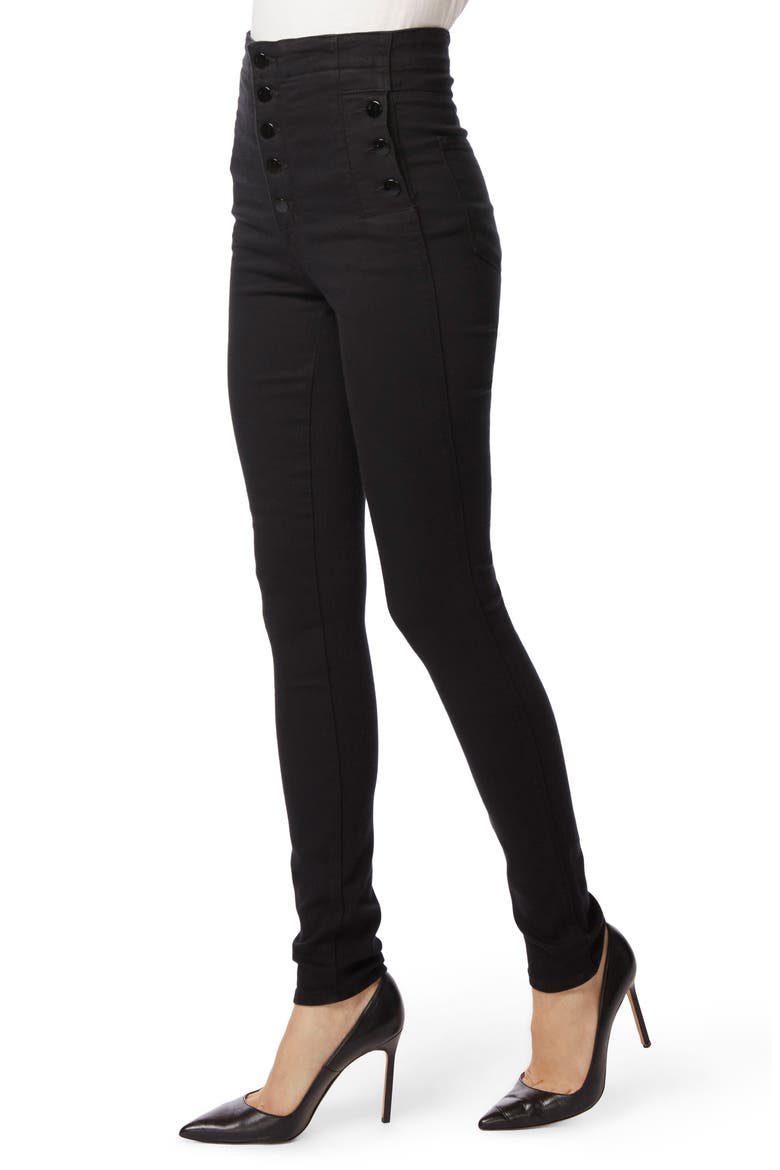 Natasha Sky High High Waist Super Skinny Jeans, Alternate, color, SERIOUSLY BLACK