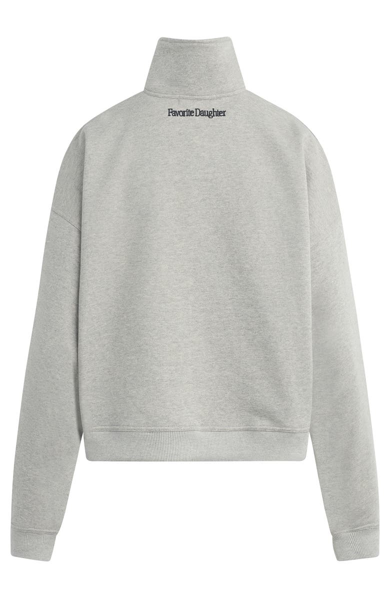 Favorite Daughter The Coaches Half-Zip Sweatshirt, Alternate, color, Heather Grey