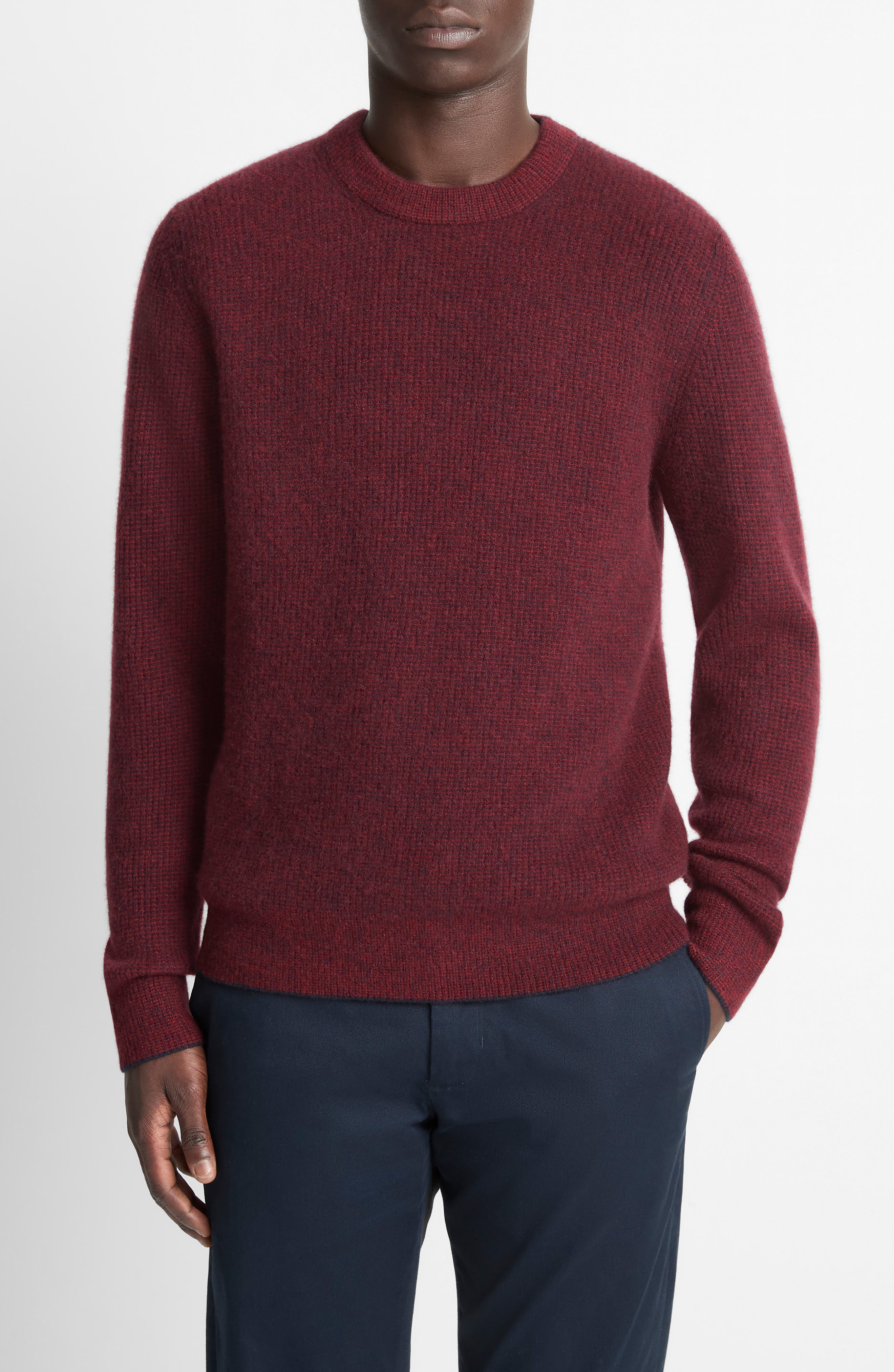 Vince Boiled Cashmere Crewneck Sweater