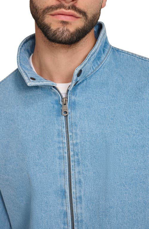 Levi's Men's Stand-collar Jacket In Light Wash Denim