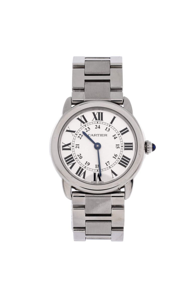 Ronde Solo de Cartier Quartz Watch Stainless Steel 29, Main, color, Metallic Silver