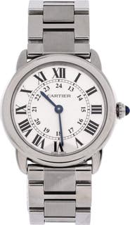 Pre-Owned Cartier Ronde Solo de Cartier Quartz Watch Stainless Steel 29
