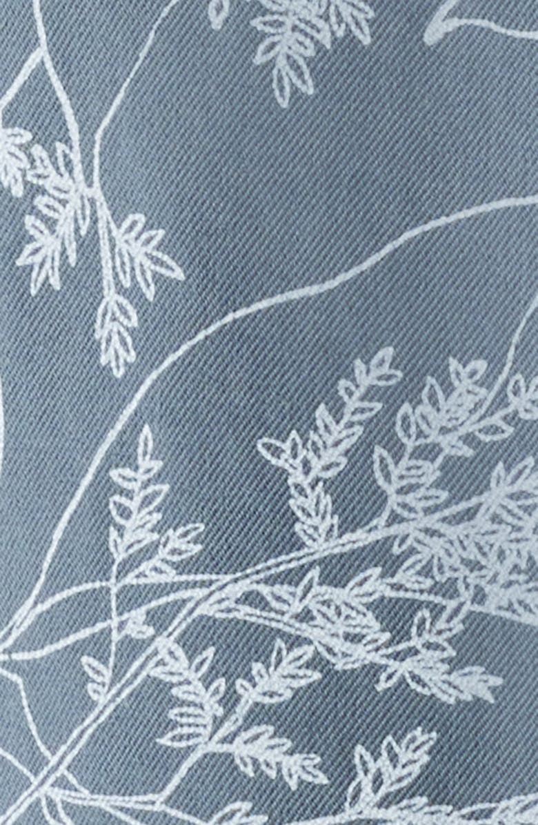 Nordstrom Botanical Print Short Sleeve Stretch Button-Up Shirt, Alternate, color, Blue Sketched Botanical