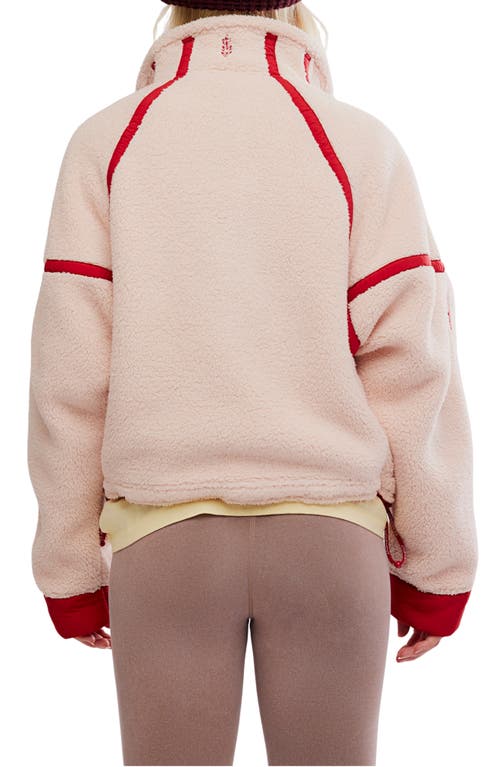 Free People Fp Movement Mountain High Fleece Half Zip Pullover In Multi