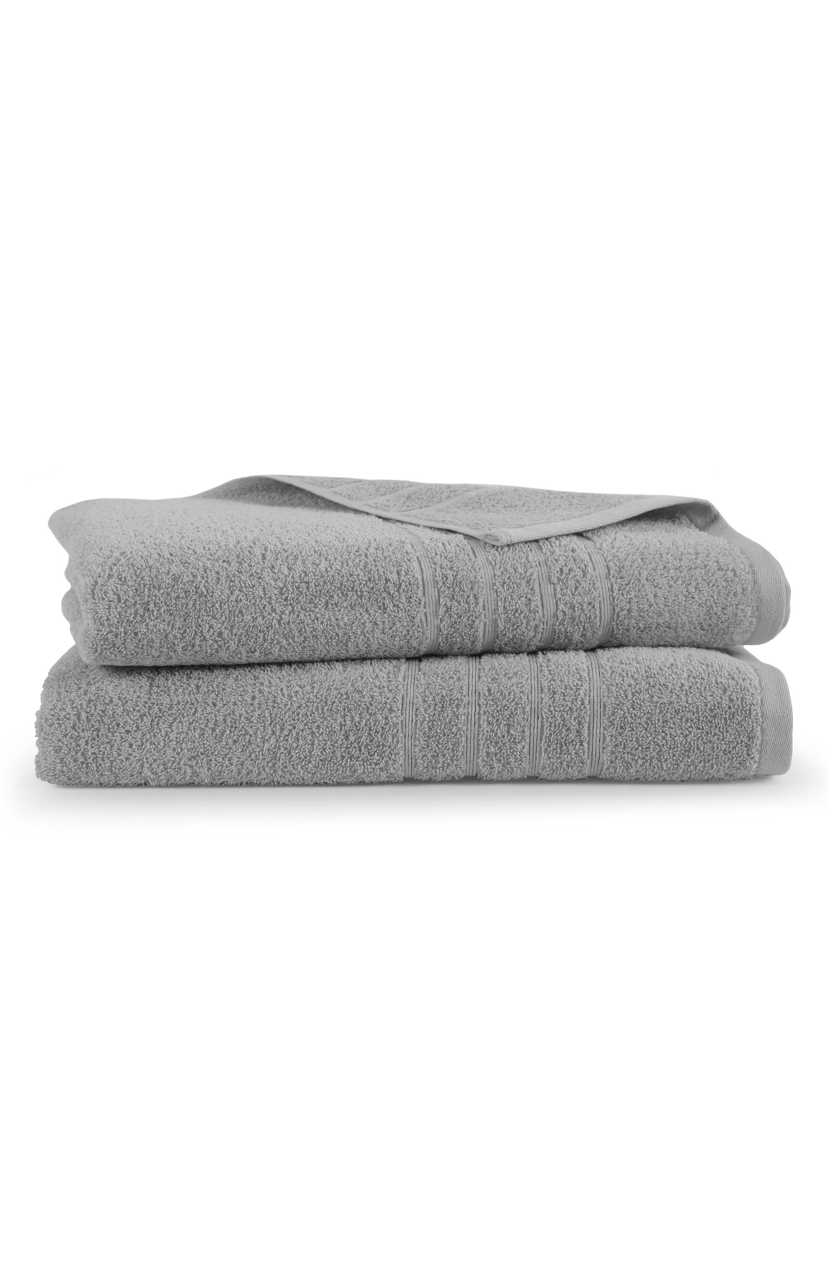 Martex Ultimate 2-piece Bath Towel Set In Gray