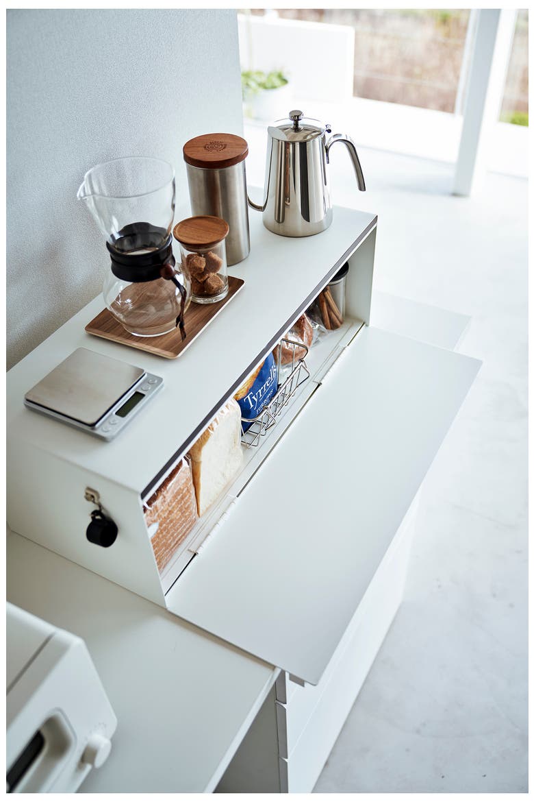 Wide Bread Box, Alternate, color, WHITE