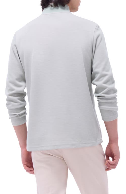 Bugatchi Quarter Zip Performance Pullover In Mint