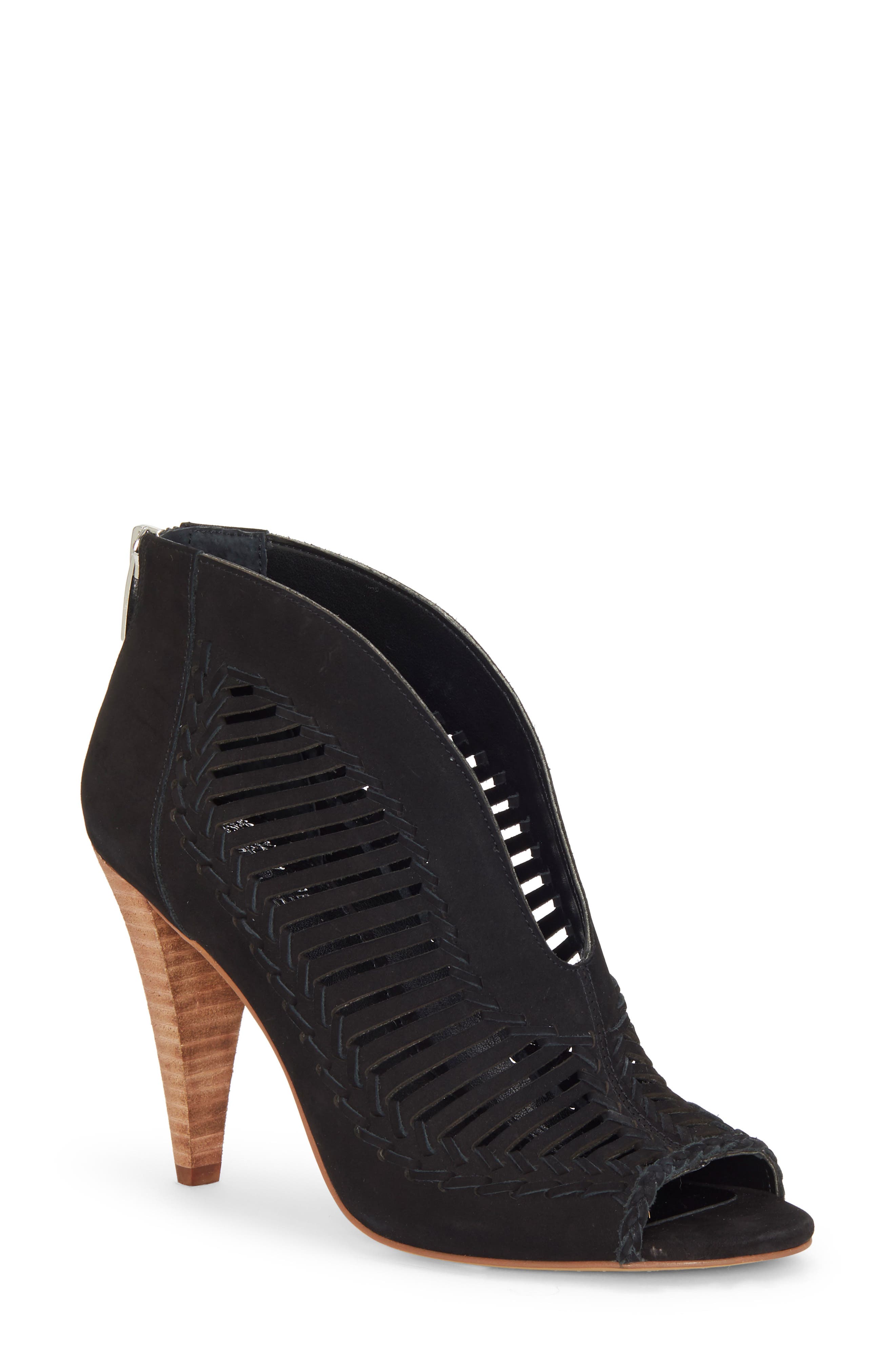 Vince Camuto Acha Cutout Peep Toe Bootie, Main, color, 