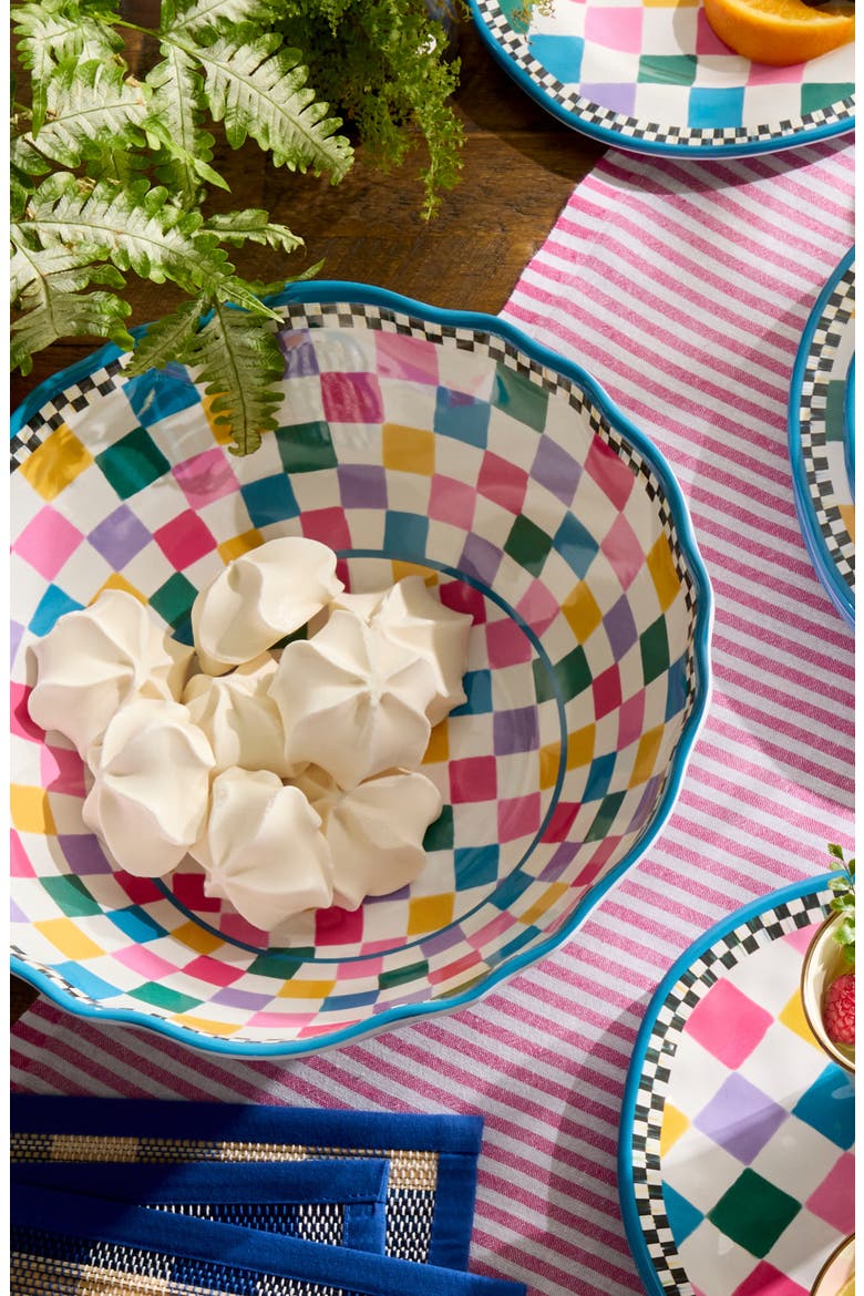 Jamboree Melamine Serving Bowl, Alternate, color, WHITE MULTI