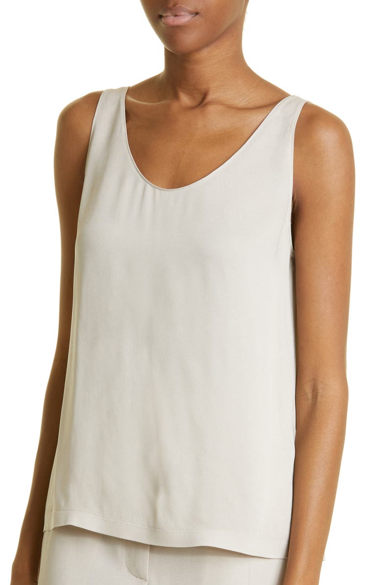 Fabiana Filippi Scoop Neck Tank, Alternate, color, Dune