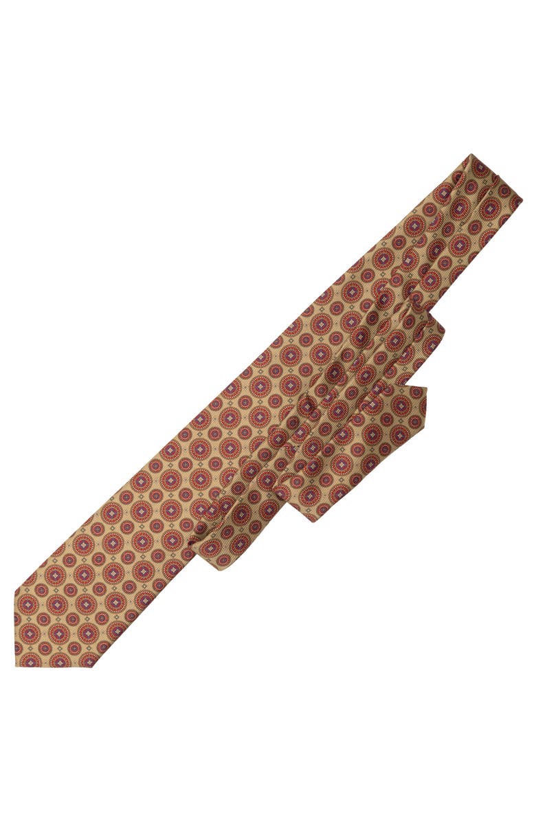 Elizabetta Farnese - Printed Madder Silk Tie for Men, Alternate, color, Sage Green