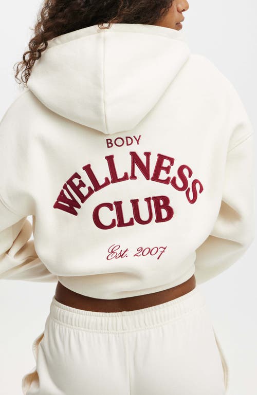 Cotton On Body Plush Premium Graphic Hoodie In Coconut Milk Heritage