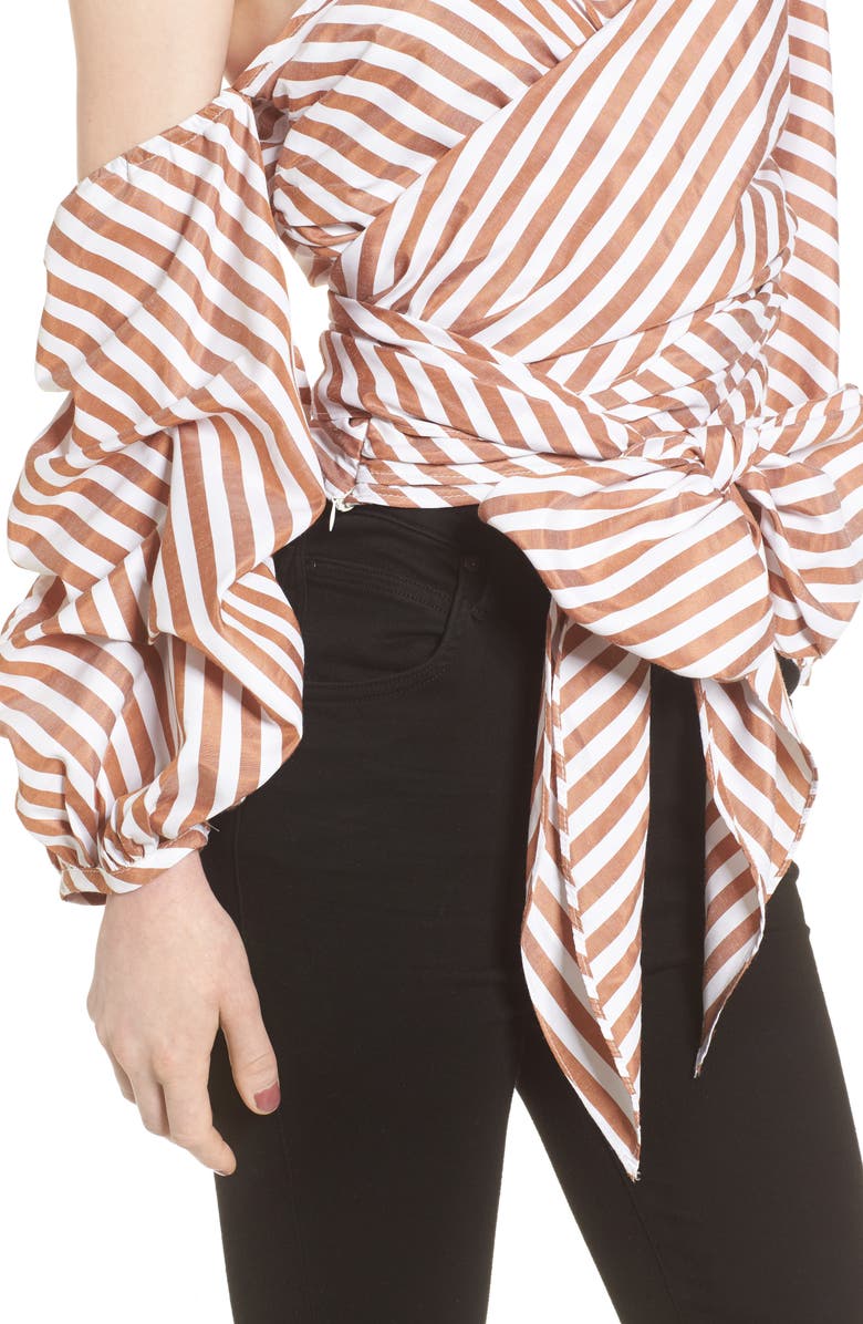 STYLEKEEPERS Wrap Me in Love One-Shoulder Top, Alternate, color, 