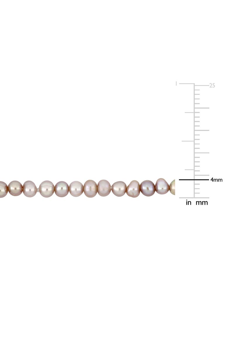 2-Piece Set Cultured Pearl Necklace & Bracelet 14k, Alternate, color, Pink Pearl