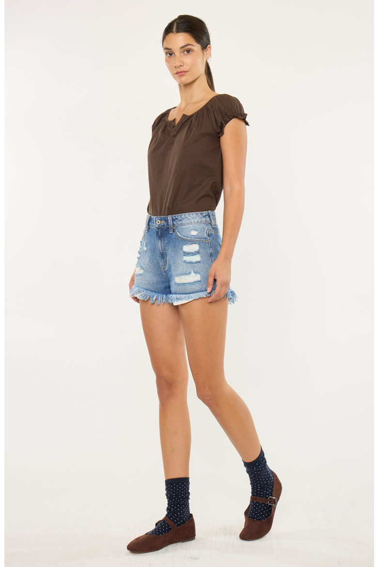 Odyssey Ultra High Rise Shorts, Alternate, color, Medium Wash