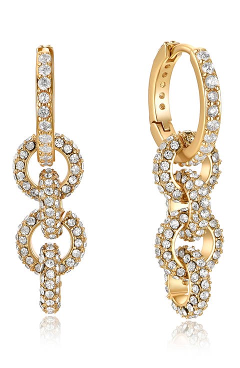 Pavé Drop Earrings