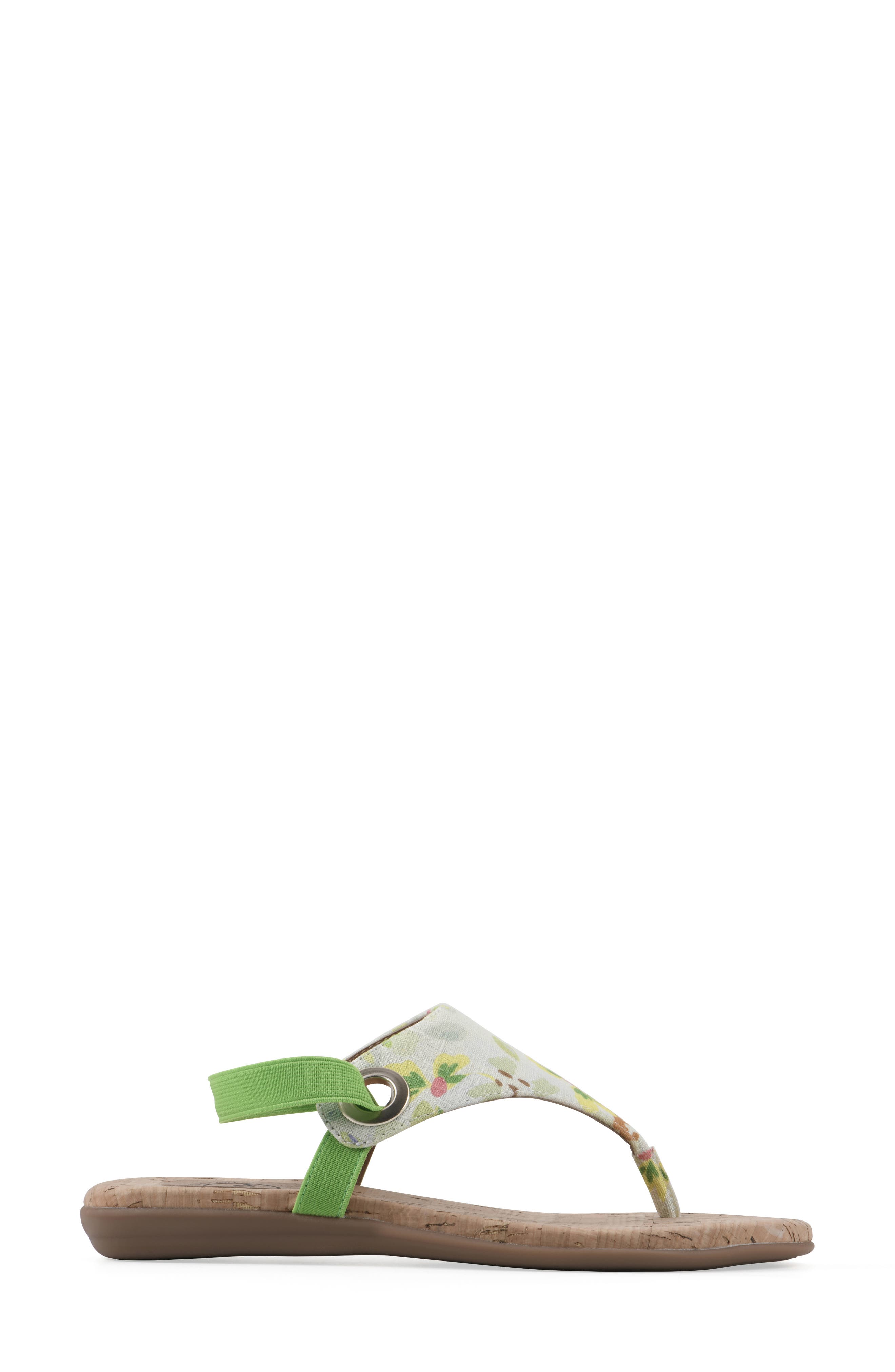 Lifeway Slingback Sandal, Alternate, color, LIGHT GREEN/ FLORAL/ FAB
